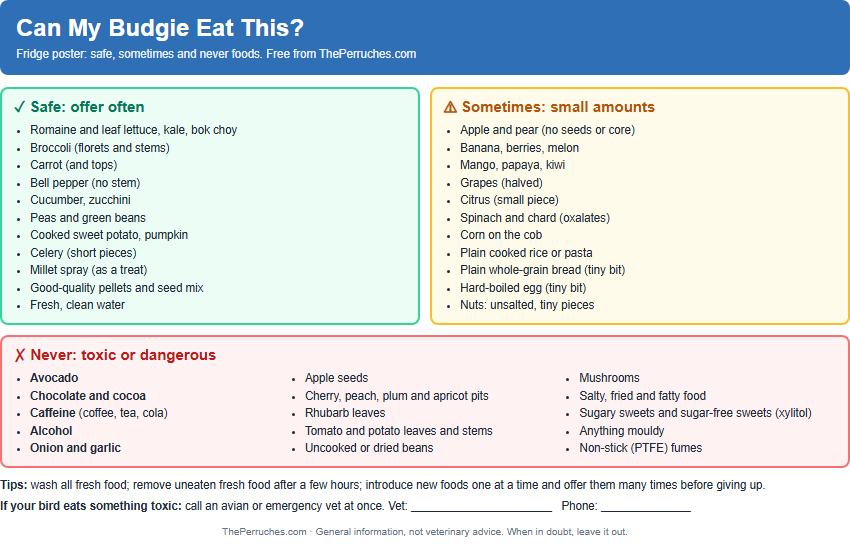 Safe and toxic foods poster preview